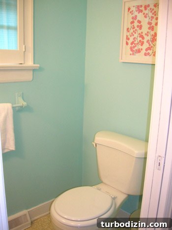 Half bathroom first house 8 months in 2