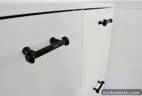 black glass handles