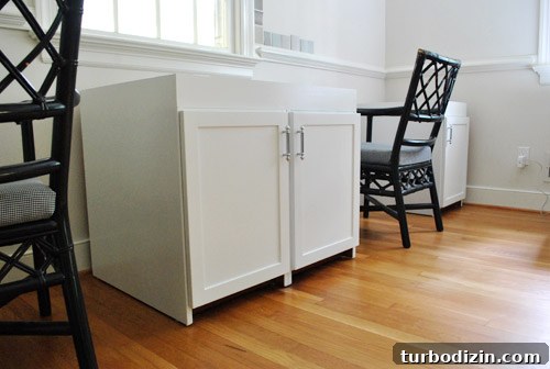 Build a Large Double Desk Using Recycled Cabinets 16 img 40180 21