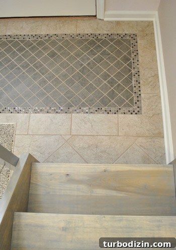 Tile mosaic inset