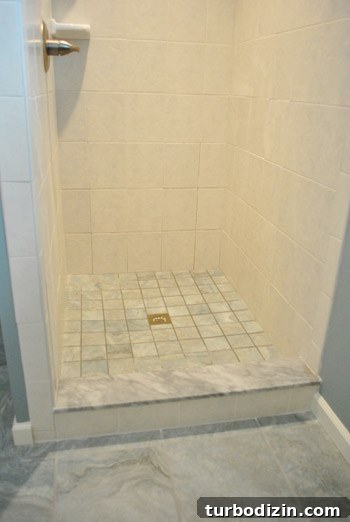 Shower floor tile