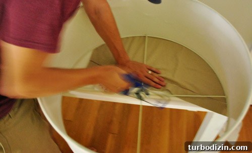 Upgrade an Old Chandelier with Paint and a Modern Shade 13 img 40533 13