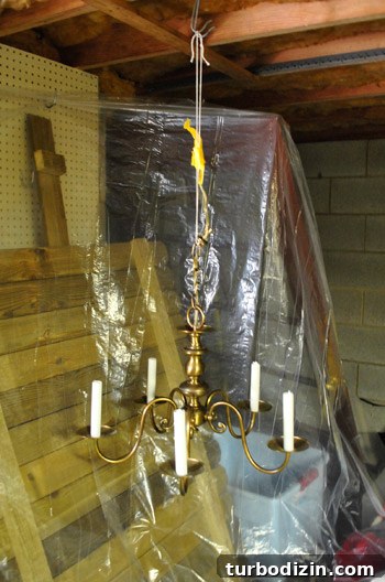 Upgrade an Old Chandelier with Paint and a Modern Shade 18 img 40533 18