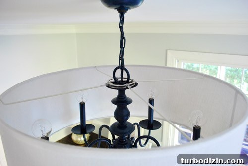 Upgrade an Old Chandelier with Paint and a Modern Shade 20 img 40533 24