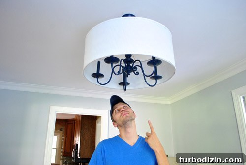 Upgrade an Old Chandelier with Paint and a Modern Shade 21 img 40533 25