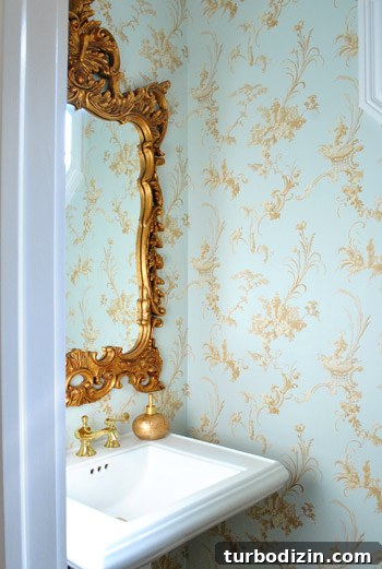 My Parents' New Downsized Home: Life After Moving 4 Playful light fixture in half bath