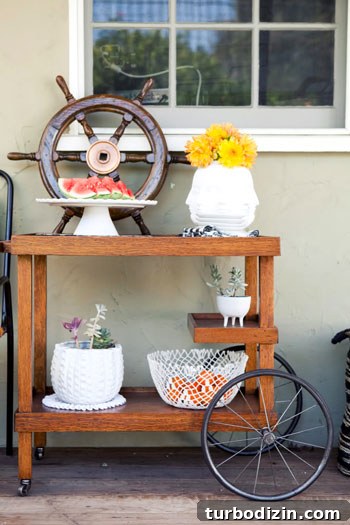 Stunning Outdoor Makeover Ideas to Transform Your Yard 12 Sideboard detail
