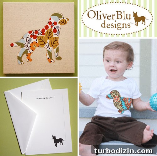Free Canine Design Giveaway: Stylish Dog Accessories & Decor 2 Oliver Blu Designs sample