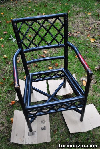 Step-by-Step Guide to Painting a Chair Like a Pro 6 Chair with cushion removed