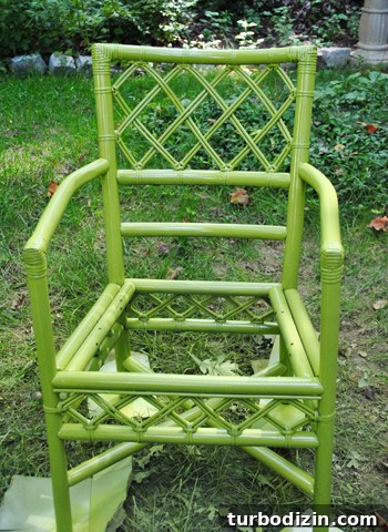 Step-by-Step Guide to Painting a Chair Like a Pro 10 Painted chair outdoors