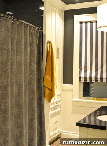 Dark Gray Tile Bathroom Remodel Ideas for a Modern Look 3 Bathroom before and after 2