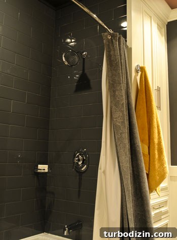 Dark Gray Tile Bathroom Remodel Ideas for a Modern Look 6 Shower and tile close-up