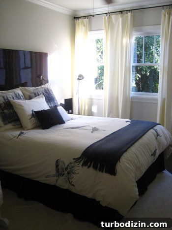 Bedroom Bedroom with unique headboard