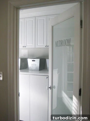 Mudroom Mudroom with storage doors