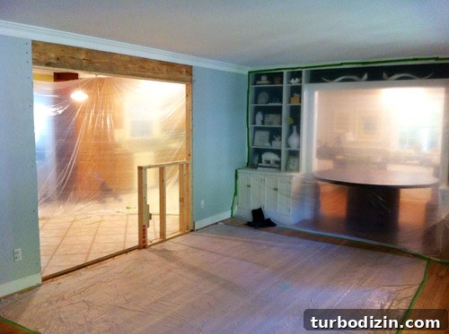 New opening with view into dining area