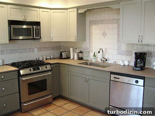 refinished-repainted-kitchen-cabinets kitchen cabinets after