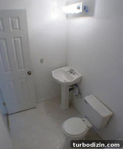 Before and after bathroom transformation 1
