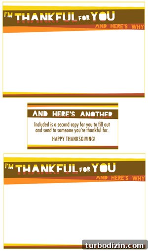 Thanksgiving Gratitude Printable – Free Printable for Family Thanks 8 I'm Thankful For You And Here's Why Thanksgiving Free Printable