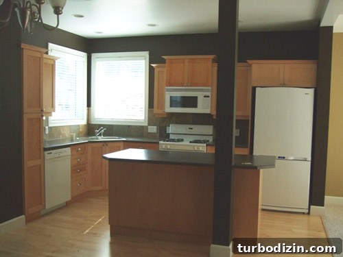 Create a Bright White Kitchen with Benjamin Moore Simply White Cabinets 2 Kitchen view 1