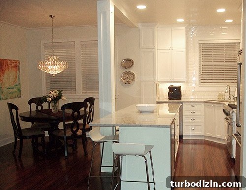 Create a Bright White Kitchen with Benjamin Moore Simply White Cabinets 5 Backsplash and flooring