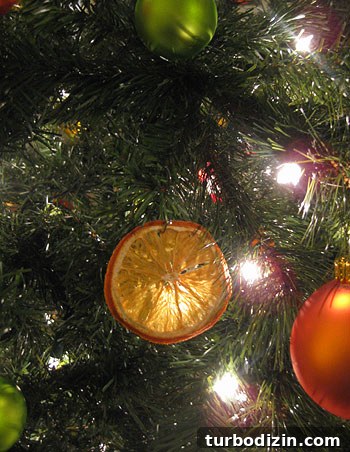 Handmade dried fruit ornaments