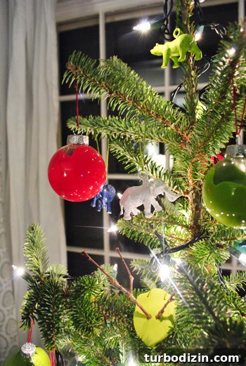 Mini tree with ornaments