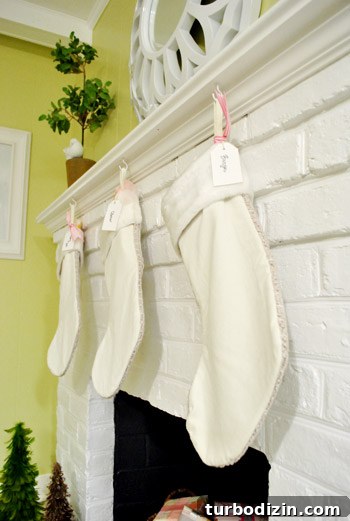 Kid-Friendly Christmas Tree Made from Paint Chips and Ribbons 15 Stockings and mantel decor