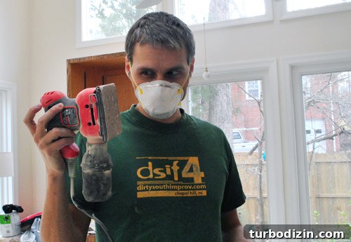 How to Properly Prep Cabinets for Painting 4 John sanding