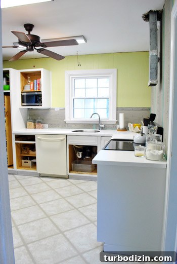 Kitchen from office doorway