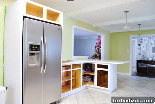 Kitchen with tree