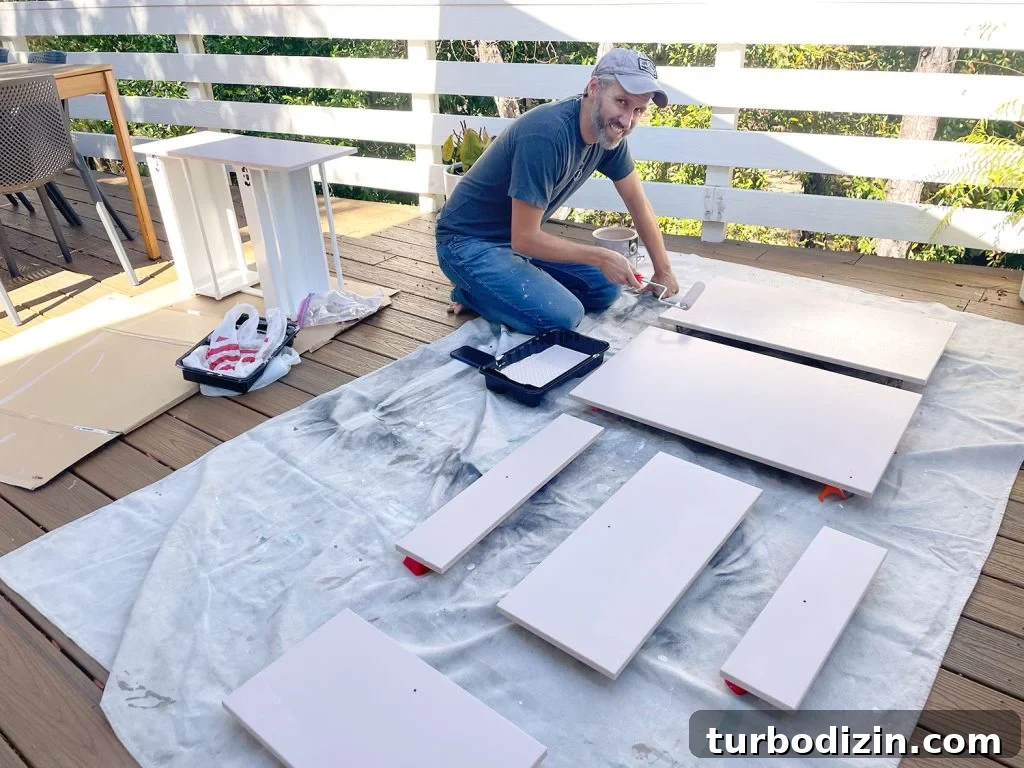 How to Paint Kitchen Cabinets Like a Pro: Step-by-Step Guide 3 John Painting Ikea Cabinet Doors With Small Foam Roller