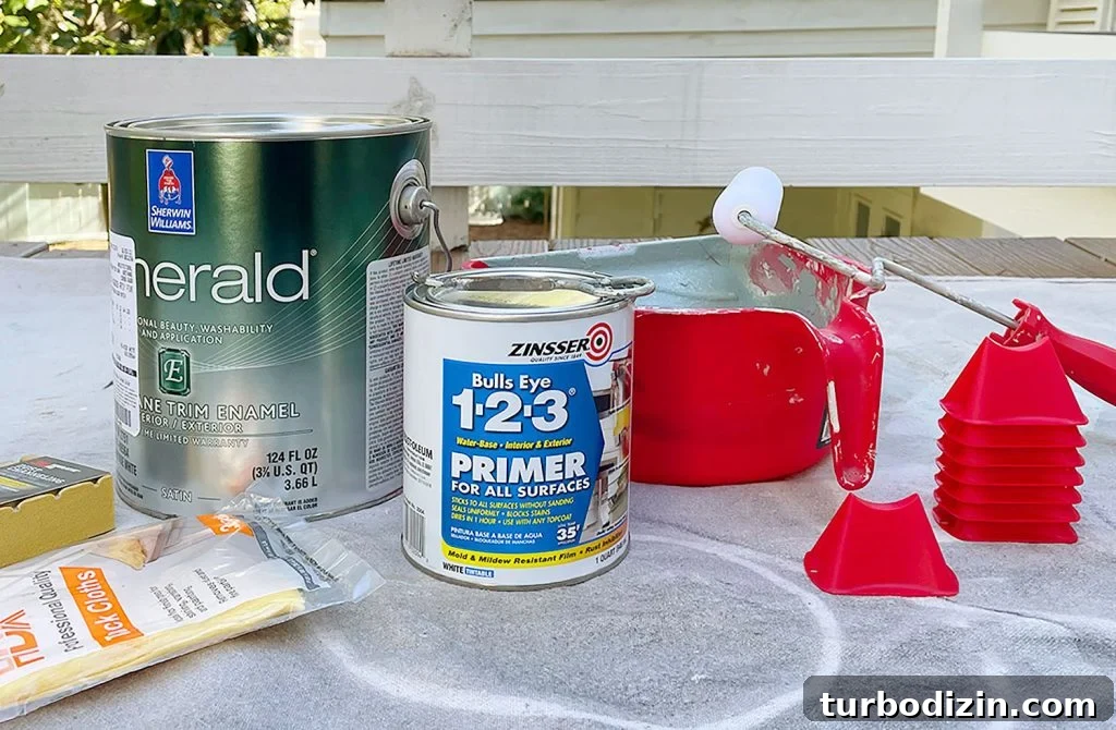 How to Paint Kitchen Cabinets Like a Pro: Step-by-Step Guide 4 Paint Primer Roller Tray Paint Roller And Other Cabinet Painting Supplies