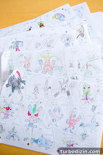 Print Kids' Drawings on Fabric: Step-by-Step Guide for Keepsakes 2 Design sheets