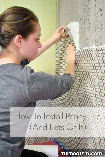 How to Install Penny Tile Flooring: Step-by-Step Guide 2 how-to-install-a-wall-of-penny-tile