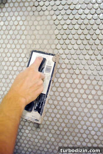 Sponge cleaning grout haze