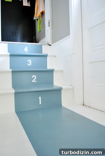 Home Staging Tips: Create an Elegant, Fresh Look for Showings 15 Stenciled kitchen stairs
