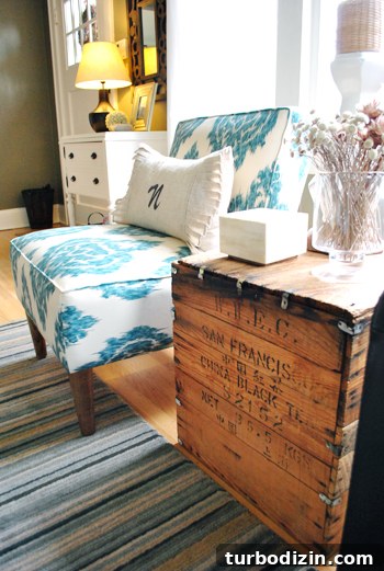 Home Staging Tips: Create an Elegant, Fresh Look for Showings 7 Wood chest side table and chair