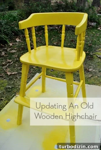 Refinish an Old Wooden High Chair: Step-by-Step Restoration Guide 2 updating-an-old-wooden-highchair