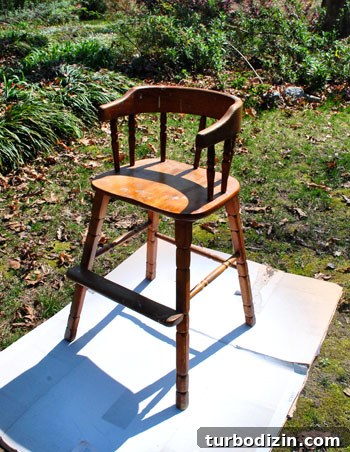 Refinish an Old Wooden High Chair: Step-by-Step Restoration Guide 4 img 45420 3