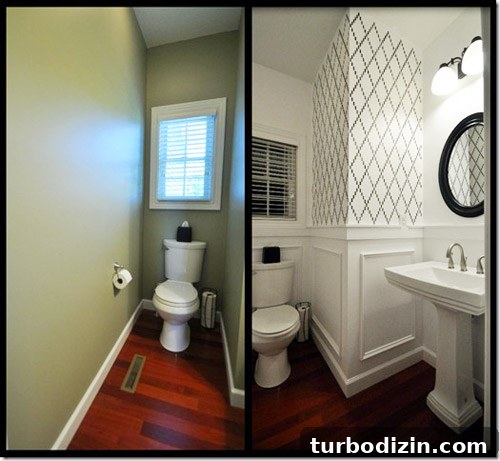 How to Add a Trellis Stencil to Your Bathroom Wall 3 img 45719 2