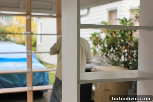 How to Install White Built-In Bookcases Around a Window 4 img 45726 3