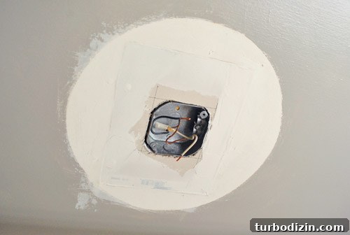 Spackle drying