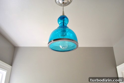 Soft blue glass glow