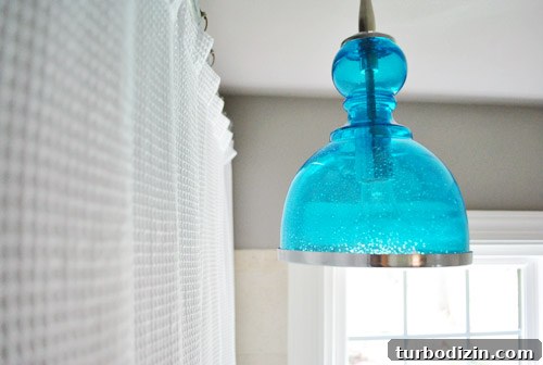 Pendant in bathroom