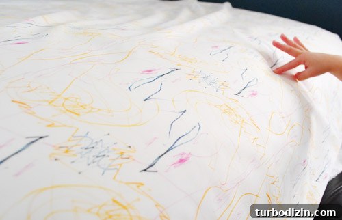 Create Custom Fabric from Your Child's Artwork: A Step-by-Step Guide 21 Clara under fabric