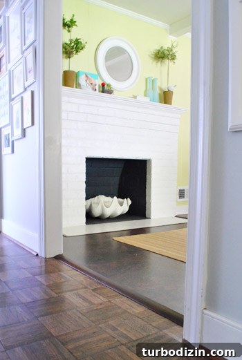 How to Install Floor Trim, Transition Strips, and Reducers 14 Hallway view with clam shell