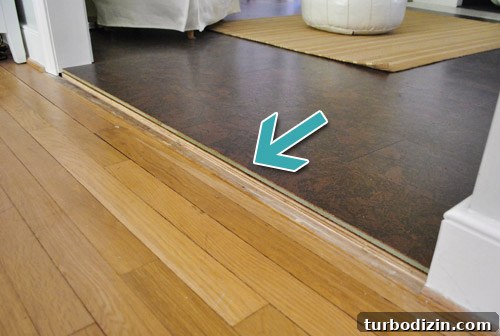 How to Install Floor Trim, Transition Strips, and Reducers 5 Doorway before transition
