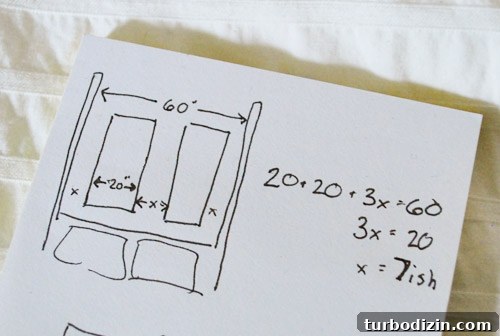 How to Hang Artwork Above a Bed: Placement and Tips 8 Sketching measurements