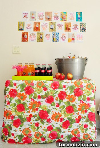 Worm-Themed Birthday Party Ideas and Decorations 12 Drink station