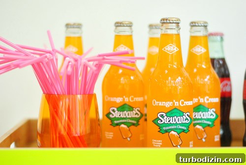 Worm-Themed Birthday Party Ideas and Decorations 13 Pink straws